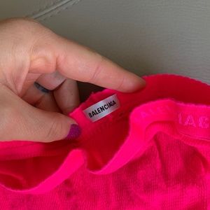 Balenciaga logo mesh tights